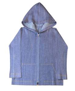 PLEATS PLEASE ISSEY MIYAKE プリーツプリーズ イッセイミヤケ パーカー フーデッドジャケット ブルゾン トップス 水色系 3 (ma)