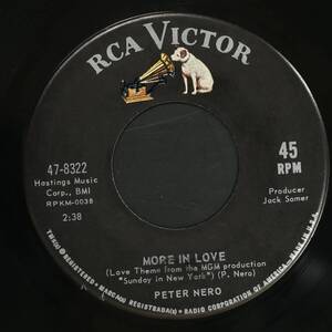 【US-ORIG.EP】Peter Nero/Sunday in New York(並良品,1964,「ニューヨークの休日」テーマ)