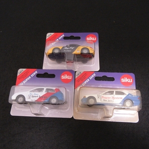 希少 ブリスター未開封 siku SUPER SERIES ジク Touring Car ミニカー 3台セット/1410 ポルシェ ボクスター/1411 VW Golf Ⅳ/1413 BMW 320i