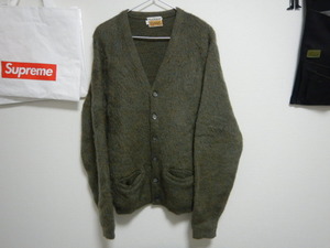 ビンテージ モヘア ニット カーディガン CAMPUS モヘア L USA 60S LORD JEFF THE BAGGY SHAG nirvana カートコバーン 野村訓市 SUPREME