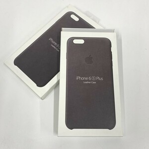 @S643 秋葉原万世商会ヤフオク店 未使用品 アウトレット MM322FE/A Apple 純正 iPhone6 Plus Leather Case Storm Gray