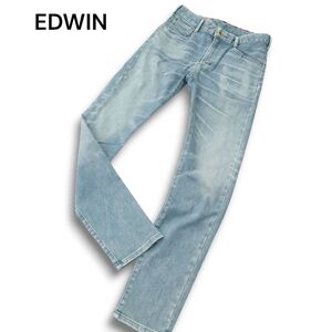 EDWIN エドウィン ER22 ジャージーズ★ USED加工 ストレッチ スリム デニム パンツ ジーンズ Sz.S　メンズ 日本製　A4B04901_A#R