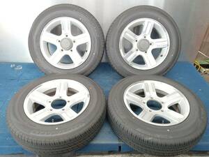 ★8-8.5分山★23年製★ ダンロップGRANDTREK PT5 175/80R16　スズキ ジムニー純正ホイール 16×5.5J +22 5H-139.7 4本セット　E1070 