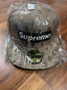 Supreme シュプリーム　NEW ERA キャップ ボックスロゴ　 モノグラム　ブラウン　未使用