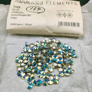 ☆ほぼ未使用 SWAROVSKI スワロフスキー ヴィンテージ ルース 約150個 1122 39SS 1gross Aurore Boreale オーロラボレアル 裸石 R-139