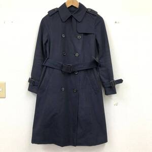 □MACKINTOSH PHILOSOPHY トレンチコート 36 紺 マッキントッシュフィロソフィー ライナー付き アウター 複数落札同梱OK B241007-6