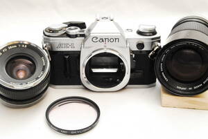 Canon AE-1/FD28mm/FD100-200mm (良品）0913-90 224-4