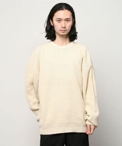 「BEAMS」 長袖ニット MEDIUM ホワイト系その他 メンズ