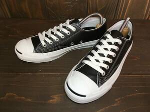 ★Converse コンバース JACK PURCELL ジャック パーセル レザー 黒 5.5インチ 24.5cm 極美品 Used 検ニルヴァーナ カートコバーン