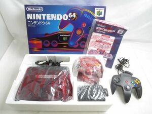 【同梱可】中古品 ゲーム NINTENDO 64 本体 NUS-001 動作品 コントローラー 周辺機器 箱説付き