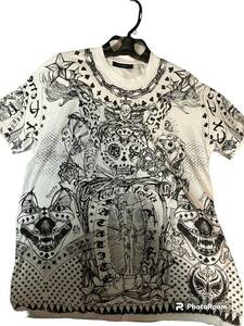 ★美品★ GIVENCHY ジバンシー　半袖Tシャツ Tシャツ 総柄 カットソー XS ホワイト