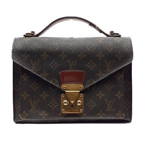 ルイヴィトン LOUIS VUITTON ハンドバッグ 鞄 M51187 モンソー26 モノグラム キャンバス No.8912A2 茶 ブラウン系 01-24061901-a