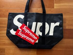 美品！レア！おまけ付！ Supreme Raffia Tote Bag Color:Black トート 24SS/box/tee/ジャケット/バッグ