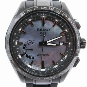 セイコー SEIKO 限定モデル ASTRON 腕時計 3500本 シェル文字盤 8Xシリーズ GPSソーラー SBXB091 ブラック 黒 ウォッチ ■SM3 メンズ