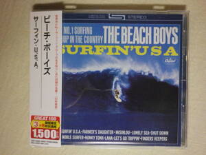 『The Beach Boys/Surfin’ USA+1(1963)』(2005年発売,TOCP-53525,国内盤帯付,歌詞対訳付,Misirlou,Shut Down)