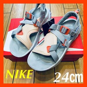 ☆新品☆W NIKE ONEONTA SANDAL ウィメンズ ナイキ オニオンタ サンダル シルバー オレンジ スポーツサンダル DJ6601