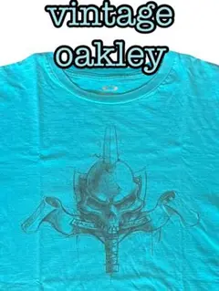 ビンテージ　oakley XL 青　ブルー　髑髏　スカル　y2k 菅田将暉