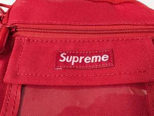 中古 Supreme シュプリーム 19SS Utility Pouch ロゴ ユーティリティ ポーチ ショルダー バッグ 無地 レッド RED D240