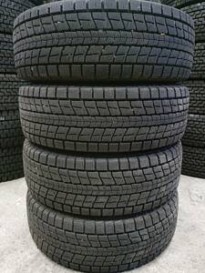 札幌 引き取り可 225/60R17 4本 DUNLOP SJ8 格安溝あり 冬タイヤ中古 2019年製 アルファードエクストレイル など IK-194TF