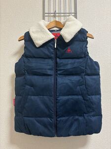 ［le coq sportif］ルコックスポルティフ　 ダウンベスト　ネイビー系　レディース　L 0250124-895