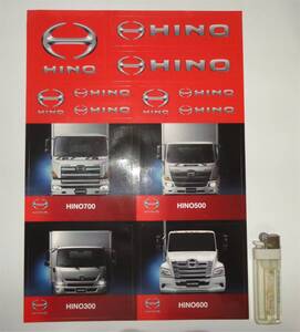 ▼トラック HINO ステッカー 非売品 300 600 700 500 商用車 バス デュトロ レンジャー プロフィア ディーゼル ハイブリッド　