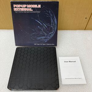 RE1002 POP-UP MOBILE EXTERNAL 外付けDVDドライブ 通電確認済み 現状品 1210