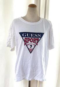 即決90s USA製 GUESS SPORT ゲススポーツ Tシャツ 1996クレジット ポロスポーツ トミーヒルフィガー 92 ラルフローレン ビンテージ 旧タグ