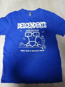 古着 DESCENDENTS 2021 9TH & WALNUT TOUR Tシャツ Lサイズ ブルー ディセンデンツ オール メロコア all US ツアーT バンドT