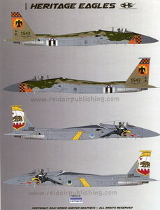 1/48 スピードハンターデカール　75周年記念塗装の F-15C イーグル
