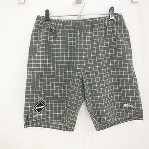 21SS F.C.Real Bristol エフシーレアルブリストル PRACTICE SHORTS メンズ グラフチェック ショートパンツ 短パン 灰GRAY S FCRB-210009