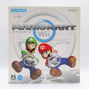 Nintendo Wii マリオカートWii ハンドル同梱 ゲームソフト 中古 任天堂 ニンテンドー アクションレースゲーム MARIO KART/17242