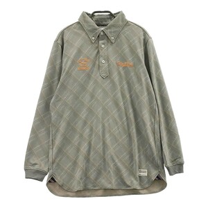 CUTTER&BUCK カッターアンドバック 長袖ポロシャツ 総柄 グレー系 M [240001950892] ゴルフウェア メンズ