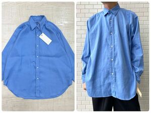 24ss 2024 A.PRESSE アプレッセ Double Weave Twill Regular Collar Shirt 反応染 二重織 ツイル レギュラー カラー シャツ サイズ 1 610