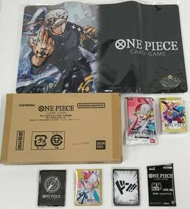 0789307Q★ 【未開封】ONE PIECE CARD GAME デッキ 2種/プロモパック/プロモスリーブ 3種/プレイマット・ストレージ 2種　まとめ