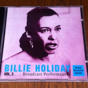 『Billie Holiday / Broadcast Performances Vol.3』CD 送料無料 Lester Young