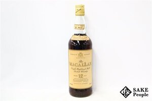 ◇1円～ ザ・マッカラン 12年 旧ボトル マチュアード イン シェリーウッド 特級 スクリューキャップ 750ml 43％ スコッチ