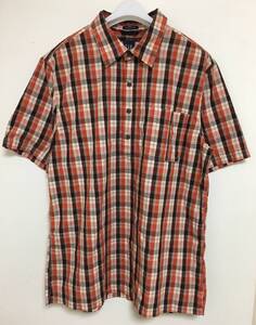 美品 ゆうパケット対応 GAP ギャップ ビッグシルエット プルオーバー チェック柄 半袖 シャツ size L