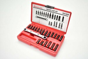 Snap-on CRA180PB オフセットドライバー ラチェット ビットセット[スナップオン][板ラチェット][工具][ハンドツール]56M