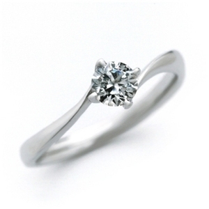 婚約指輪 ダイヤモンド 0.3カラット プラチナ 鑑定書付 0.346ct Eカラー I1クラス EXカット H&C CGL 22371-1909 HKER*0.3