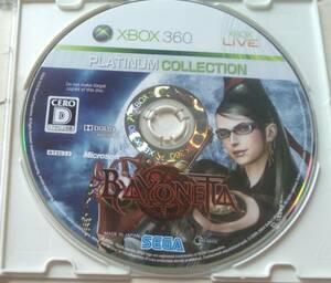 【匿名発送・追跡番号あり】 ディスクのみ BAYONETTA(ベヨネッタ) Xbox 360 プラチナコレクション