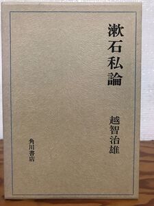 漱石私論　越智治雄　函　角川書店　使用感無し美品　夏目漱石