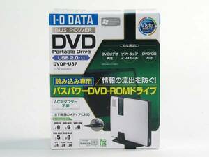 【新品】I・O DATAバスパワー駆動DVDドライブ●DVDP-U8P 2