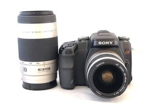 ★実用美品★ ソニー SONY α100 DSLR-A100 , MINOLTA 28-80mm D , 75-300mm D #5944