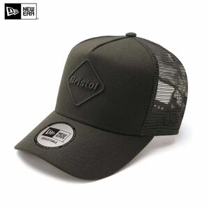 【美品】 FCRB f.c real bristol エフシーレアルブリストル SOPHNET ソフネット NEWERA EMBLEM MESH CAP キャップ 帽子 ぼうし BLACK 黒色