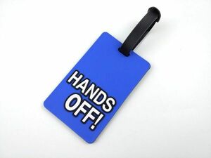 Hands off ネームタグ ラッゲージタグ ブルー