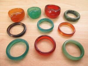 【D40】天然石 リング 指輪 シンプル ヴィンテージ ビンテージ アクセサリー 大量 まとめ売り まとめ TIA