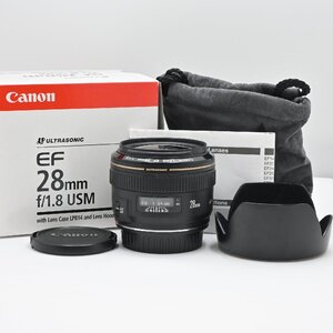 美品★Canon 単焦点レンズ EF28mm F1.8 USM フルサイズ対応