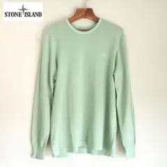 STONE ISLAND イタリア製コットンカシミヤクルーネックニット 18SS