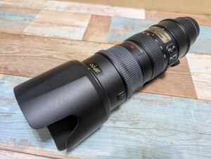 ★防湿庫保管品★ Nikon AF-S VR-NIKKOR 70-200mm 1:2.8 G ED VR カメラレンズ AF動作確認済 望遠ズームレンズ ニコン ニッコール フード付