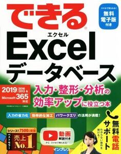 できるExcelデータベース 入力・整形・分析の効率アップに役立つ本 2019/2016/2013 & Microsoft365対応/早坂清